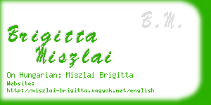 brigitta miszlai business card